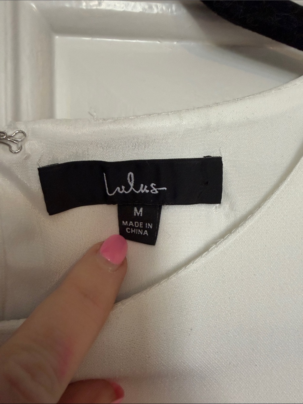 Lulu's White One-Shoulder Ruffle Shift Dress - Picture 3 of 5